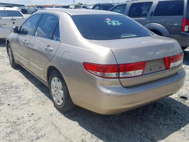 1HGCM56383A112447 - 2003 HONDA ACCORD LX TAN photo 3