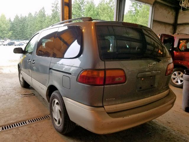 4T3ZF13C1XU131459 - 1999 TOYOTA SIENNA LE BLUE photo 3