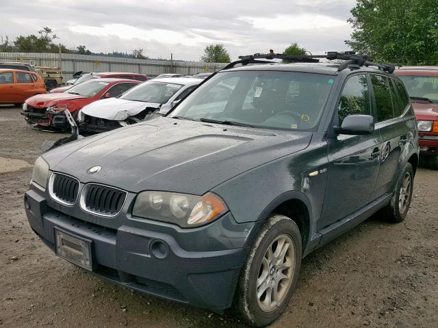 WBXPA73474WC40271 - 2004 BMW X3 2.5I GRAY photo 2