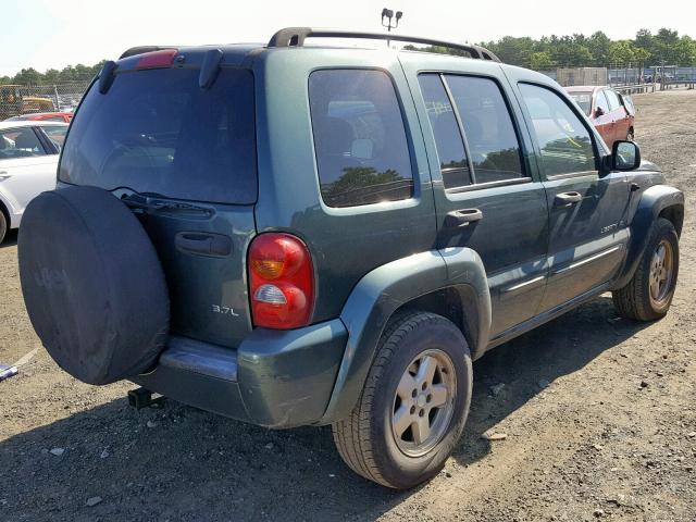 1J4GL58K63W518652 - 2003 JEEP LIBERTY LI GREEN photo 4