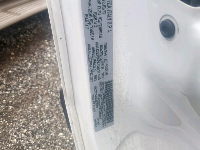 ZFBERFAB9J6K08278 - 2018 RAM PROMASTER 白色 照片 10