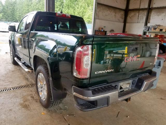 1GTH5CE38F1261985 - 2015 GMC CANYON SLT GREEN photo 3