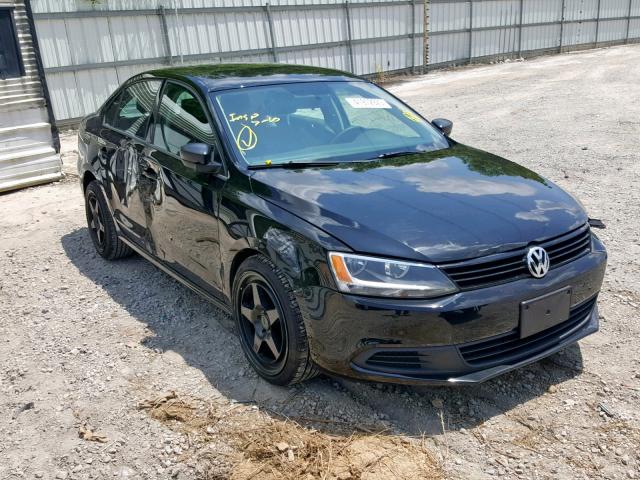 3VW2K7AJ5EM325313 - 2014 VOLKSWAGEN JETTA BASE BLACK photo 1