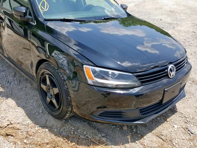 3VW2K7AJ5EM325313 - 2014 VOLKSWAGEN JETTA BASE BLACK photo 9