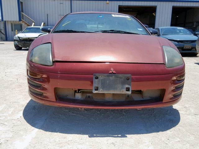 4A3AC34G41E214902 - 2001 MITSUBISHI ECLIPSE RS BURGUNDY photo 9