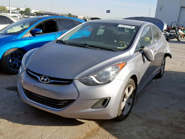 KMHDH4AE1DU705797 - 2013 HYUNDAI ELANTRA GL GRAY photo 2