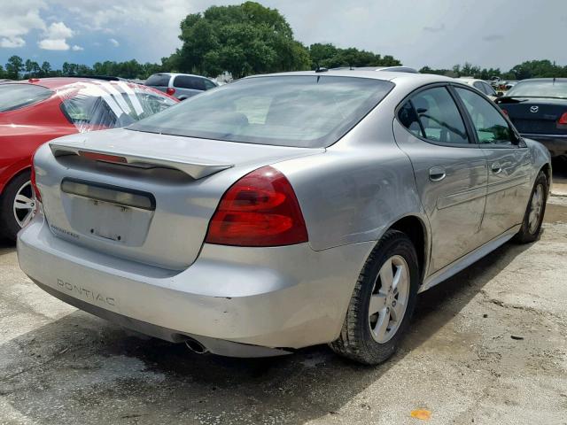 2G2WP582X81180357 - 2008 PONTIAC GRAND PRIX SILVER photo 4