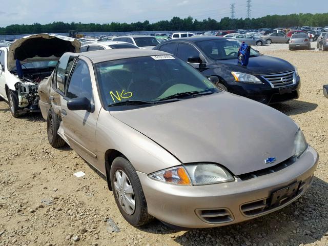 1G1JC524927405642 - 2002 CHEVROLET CAVALIER B TAN photo 1