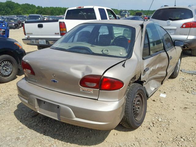 1G1JC524927405642 - 2002 CHEVROLET CAVALIER B TAN photo 4