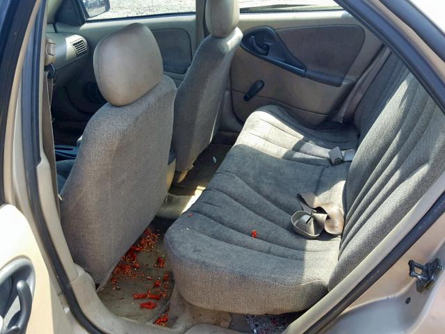 1G1JC524927405642 - 2002 CHEVROLET CAVALIER B TAN photo 6