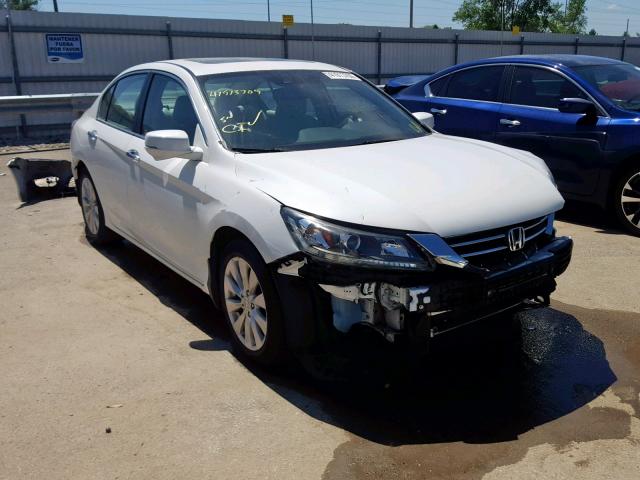 1HGCR2F84EA183448 - 2014 HONDA ACCORD EXL WHITE photo 1