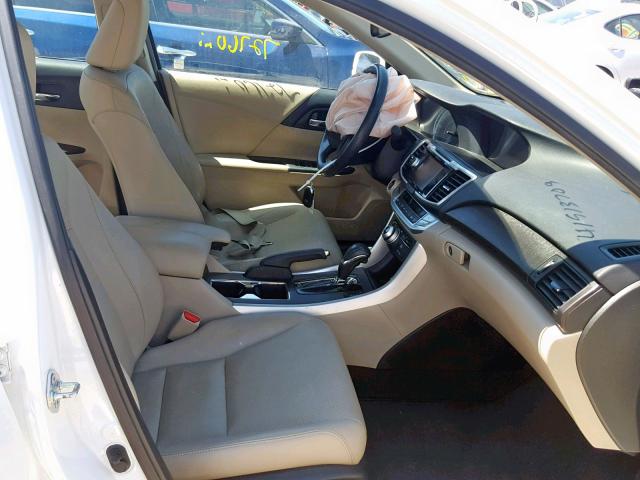 1HGCR2F84EA183448 - 2014 HONDA ACCORD EXL WHITE photo 5