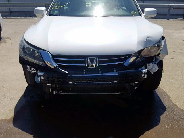 1HGCR2F84EA183448 - 2014 HONDA ACCORD EXL WHITE photo 9