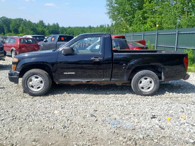 1GCCS148758198162 - 2005 CHEVROLET COLORADO BLACK photo 9