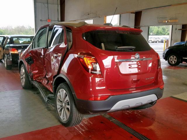 KL4CJASB7KB726471 - 2019 BUICK ENCORE PRE RED photo 3