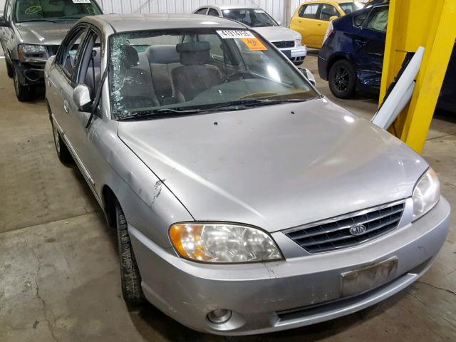 KNAFB121435286861 - 2003 KIA SPECTRA BA SILVER photo 1