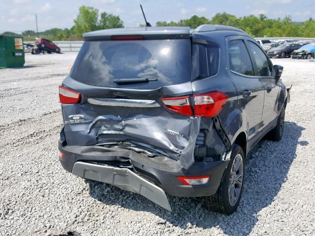 MAJ6P1WL2JC182268 - 2018 FORD ECOSPORT T GRAY photo 4