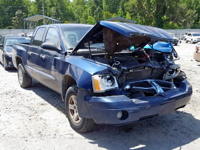 1D7HE48K86S573605 - 2006 DODGE DAKOTA QUA BLUE photo 1