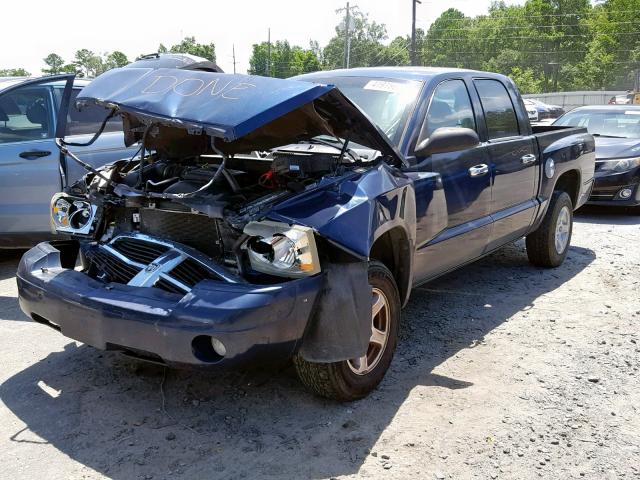 1D7HE48K86S573605 - 2006 DODGE DAKOTA QUA BLUE photo 2