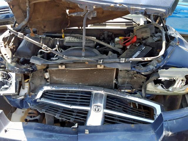 1D7HE48K86S573605 - 2006 DODGE DAKOTA QUA BLUE photo 7