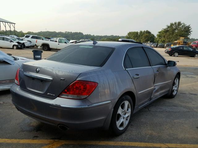 JH4KB165X6C002940 - 2006 ACURA RL GRAY photo 4