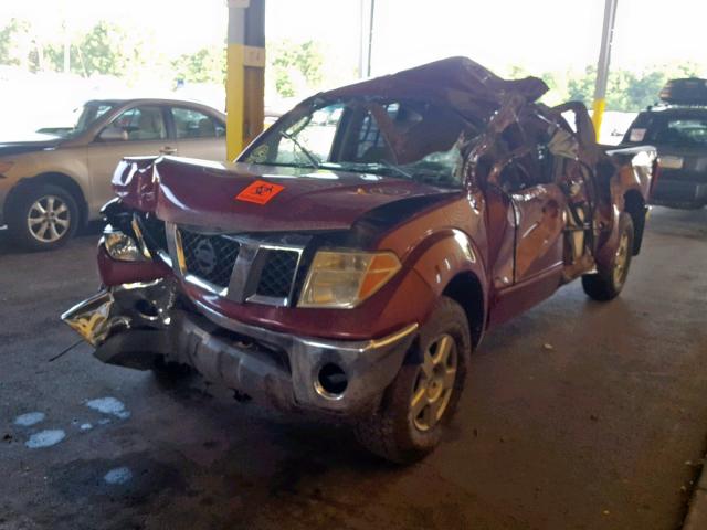 1N6AD09W88C449885 - 2008 NISSAN FRONTIER C RED photo 2