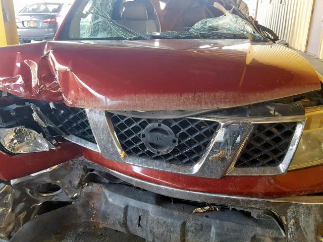 1N6AD09W88C449885 - 2008 NISSAN FRONTIER C RED photo 7