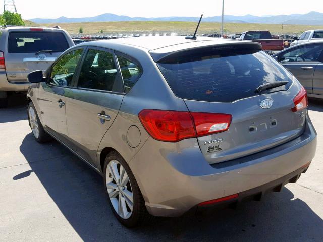 KNAFW5A34C5624256 - 2012 KIA FORTE SX CHARCOAL photo 3