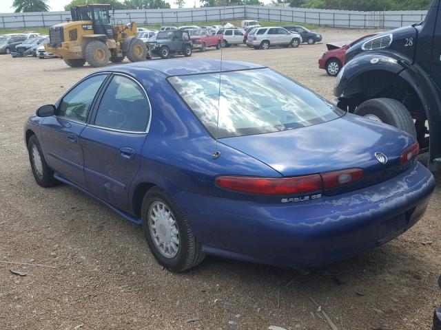 1MELM50U7TA610590 - 1996 MERCURY SABLE GS BLUE photo 3