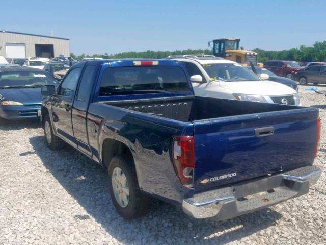 1GCCS198X48211784 - 2004 CHEVROLET COLORADO BLUE photo 3