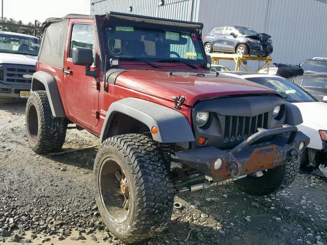 1C4AJWAG4CL201659 - 2012 JEEP WRANGLER S ბურგუნდია ფოტო 1