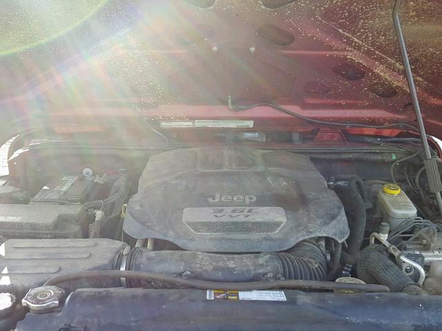 1C4AJWAG4CL201659 - 2012 JEEP WRANGLER S ბურგუნდია ფოტო 7