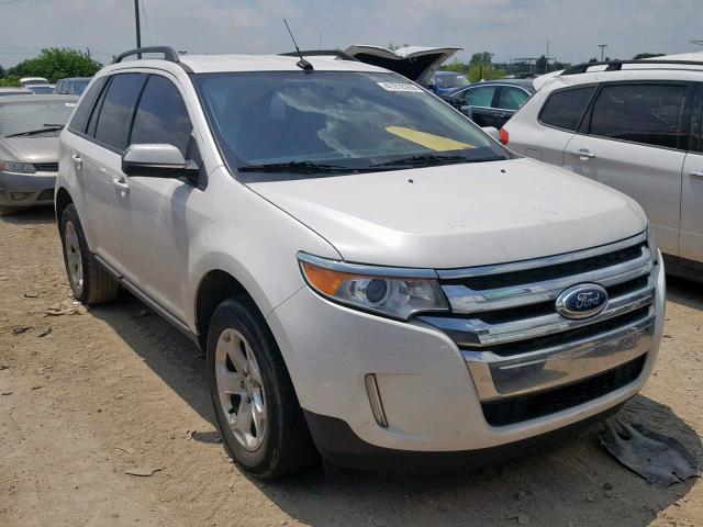 2FMDK3JCXEBB36868 - 2014 FORD EDGE SEL WHITE photo 1