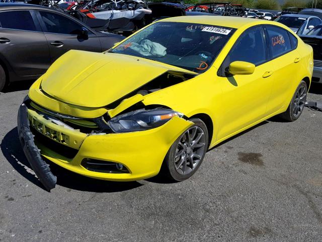 1C3CDFBA2DD107421 - 2013 DODGE DART SXT GREEN photo 2