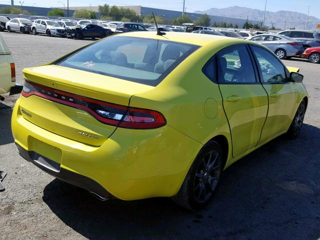 1C3CDFBA2DD107421 - 2013 DODGE DART SXT GREEN photo 4