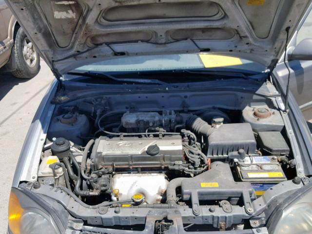 KMHCG45C63U482968 - 2003 HYUNDAI ACCENT GL GRAY photo 7