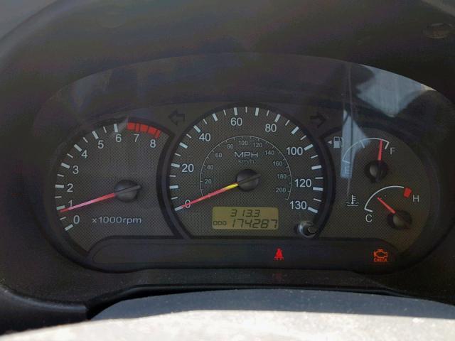 KMHCG45C63U482968 - 2003 HYUNDAI ACCENT GL GRAY photo 8