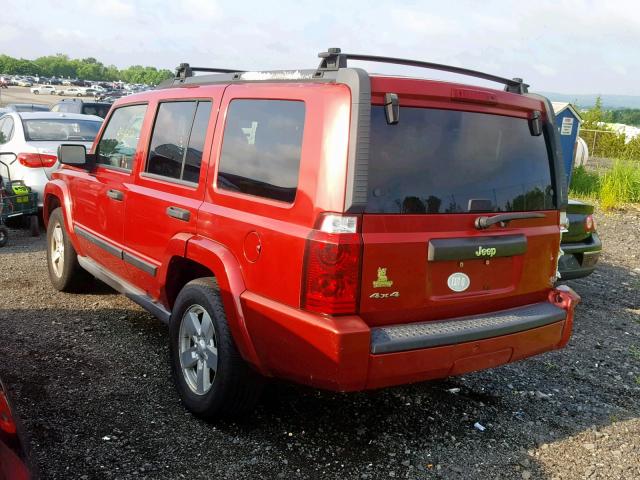 1J8HG48K16C272360 - 2006 JEEP COMMANDER RED photo 3