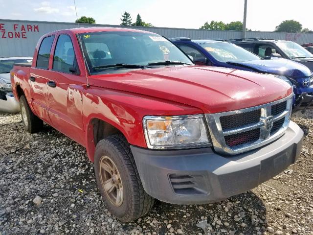 1D7HW38K48S540708 - 2008 DODGE DAKOTA SXT RED photo 1