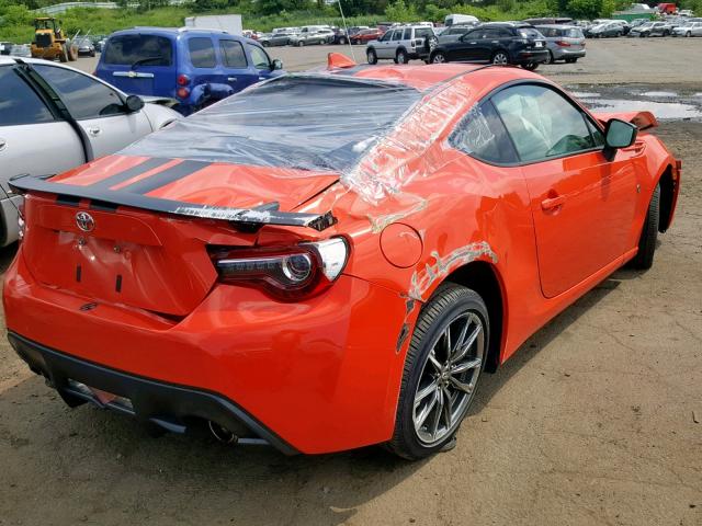 JF1ZNAA10H9707358 - 2017 TOYOTA 86 BASE ORANGE photo 4