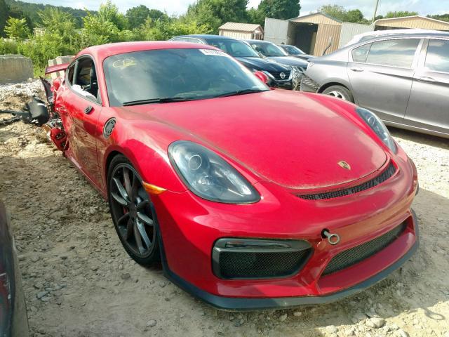 WP0AC2A82GK191432 - 2016 PORSCHE CAYMAN GT4 RED photo 1