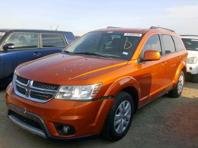 3D4PG1FG8BT561544 - 2011 DODGE JOURNEY MA ORANGE photo 2