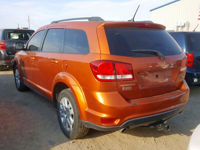 3D4PG1FG8BT561544 - 2011 DODGE JOURNEY MA ORANGE photo 3