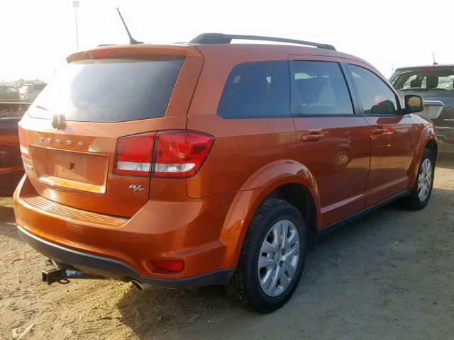 3D4PG1FG8BT561544 - 2011 DODGE JOURNEY MA ORANGE photo 4