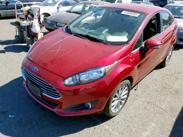 3FADP4BJ2EM139602 - 2014 FORD FIESTA SE RED photo 2