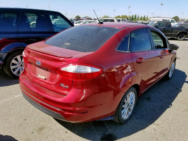 3FADP4BJ2EM139602 - 2014 FORD FIESTA SE RED photo 4