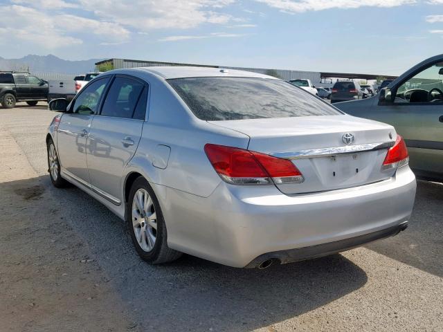 4T1BK3DB4CU448105 - 2012 TOYOTA AVALON BAS SILVER photo 3