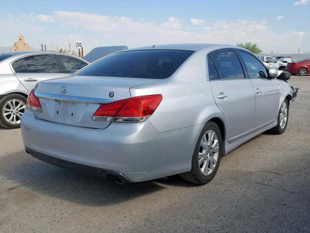 4T1BK3DB4CU448105 - 2012 TOYOTA AVALON BAS SILVER photo 4