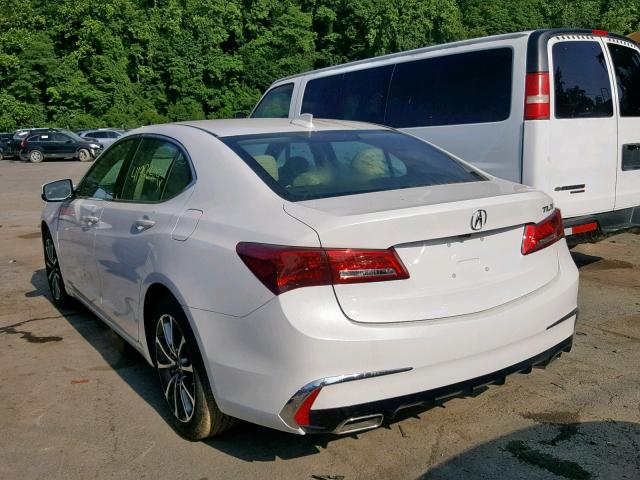 19UUB2F37KA004909 - 2019 ACURA TLX WHITE photo 3