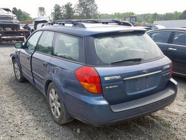 4S4BP61C967341344 - 2006 SUBARU LEGACY OUT BLUE photo 3